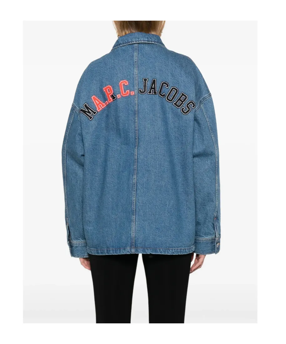 Logo Embroidered Denim Jacket