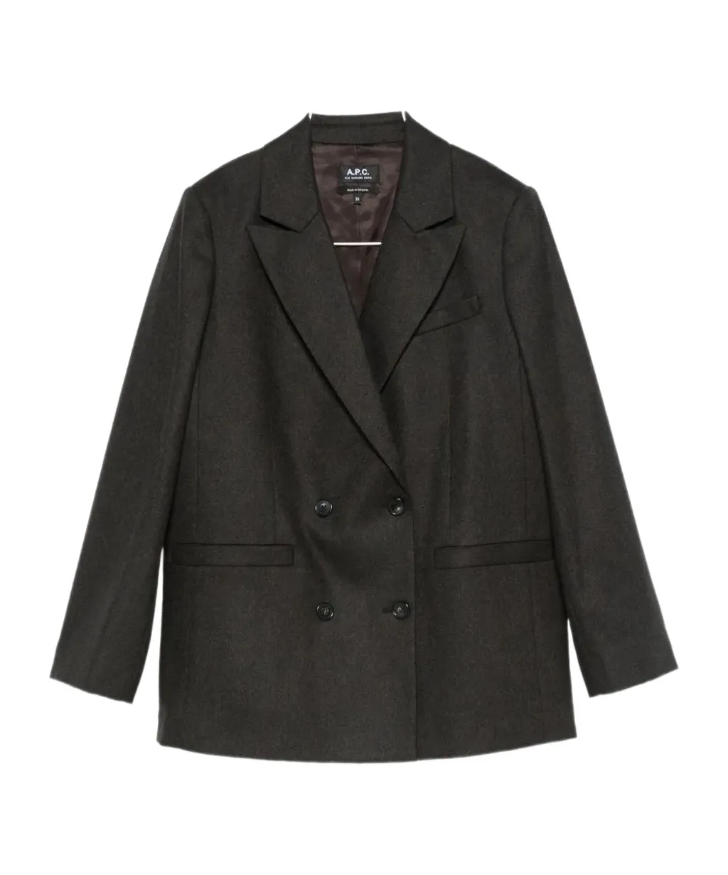 Double-Breasted Wool Blazer