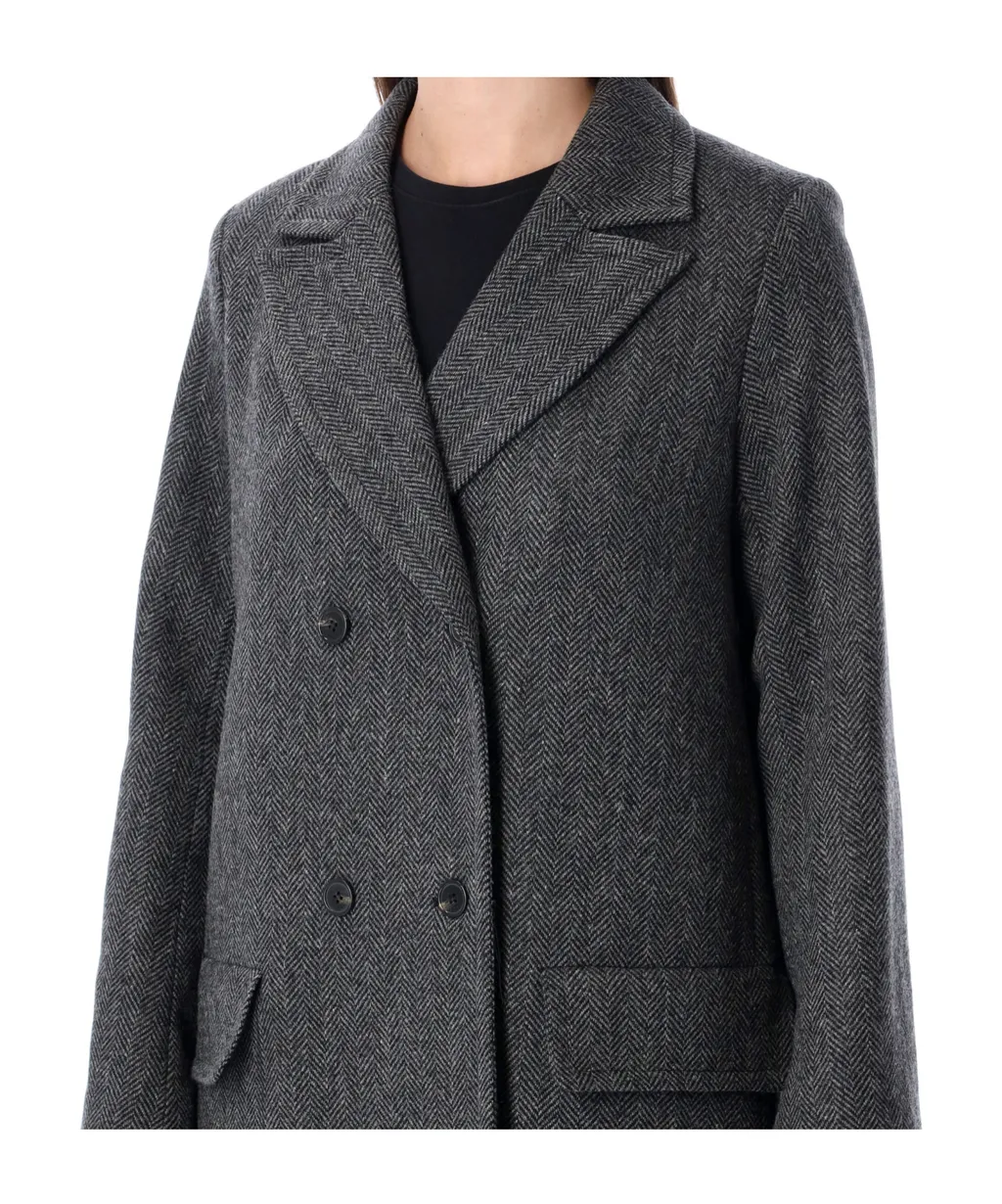 Double-Breasted Tailored Coat