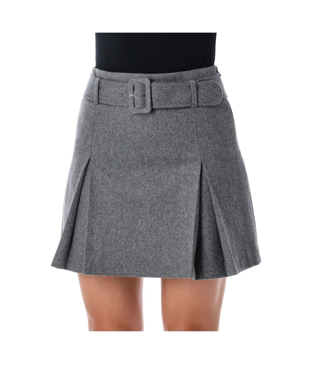 Belted Mini Skirt