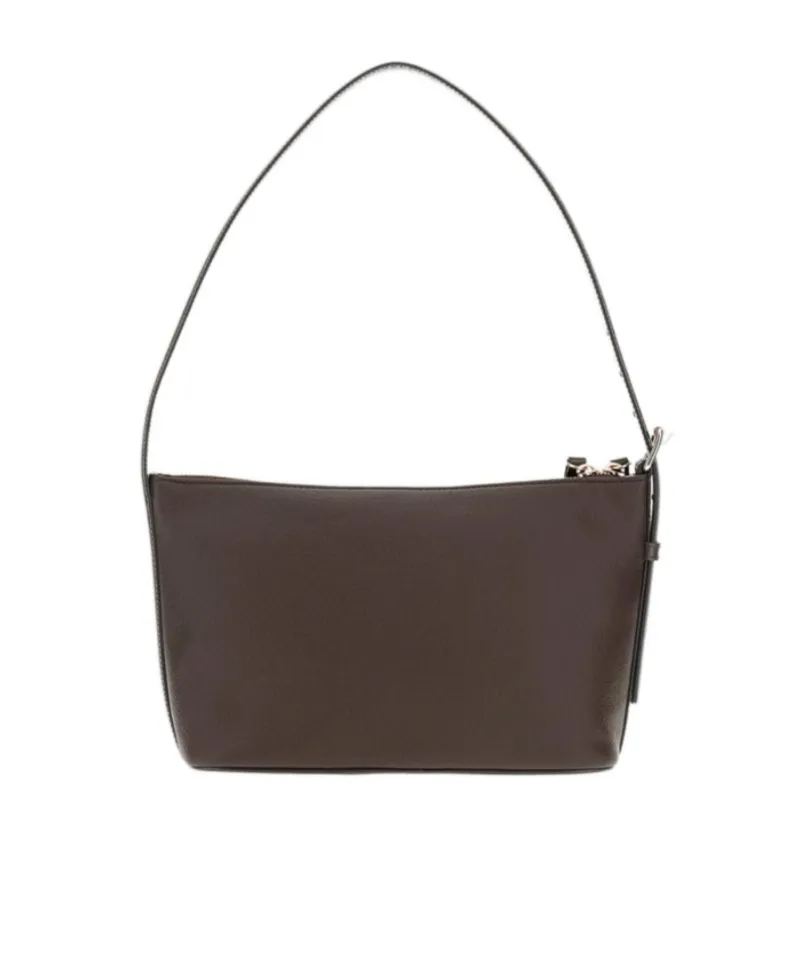 Vera Logo Embossed Shoulder Bag