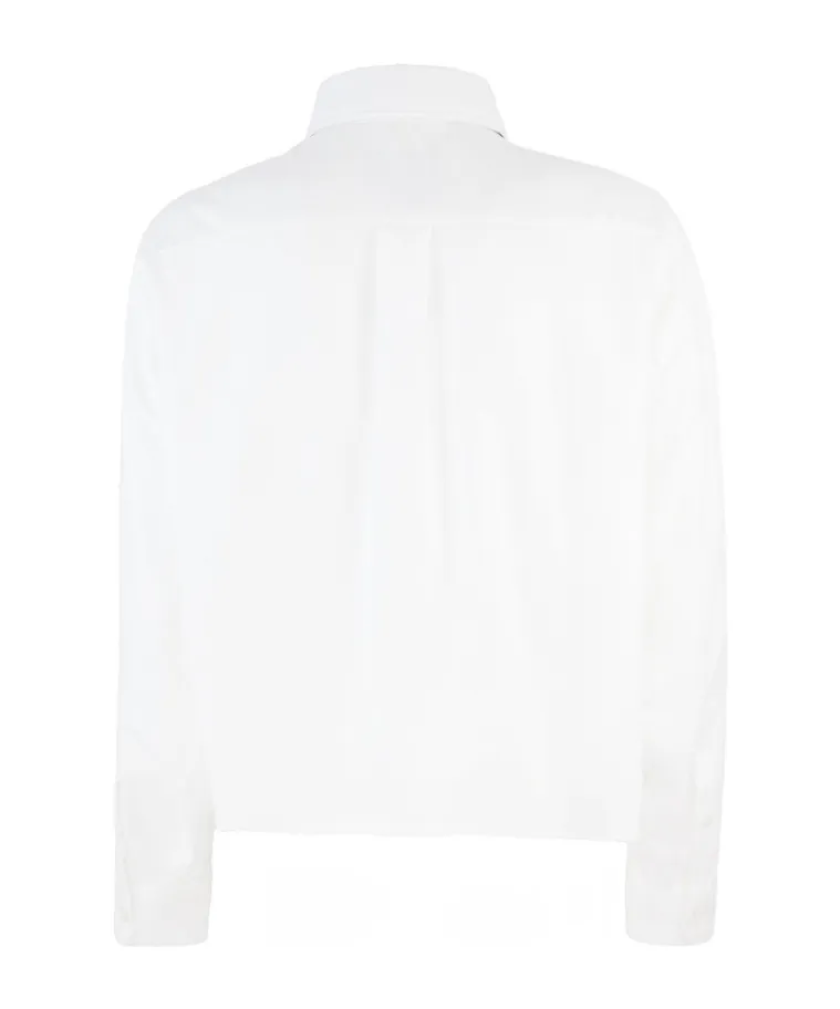 Long-Sleeved Button-Up Shirt