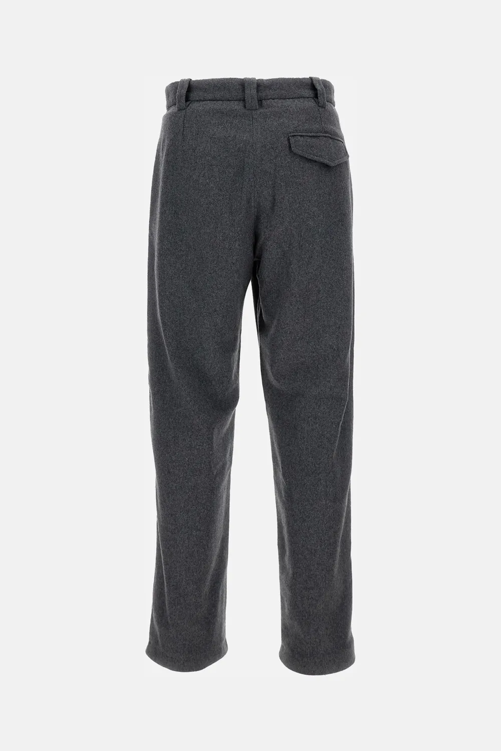 Pleated Wool-Blend Trousers