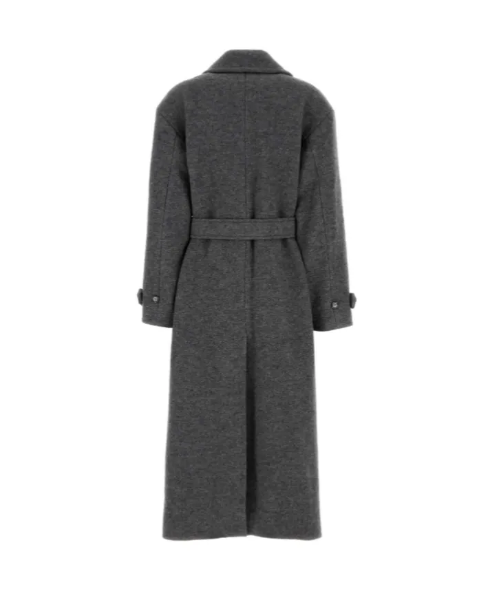 Belted Double-Breasted Wool Coat