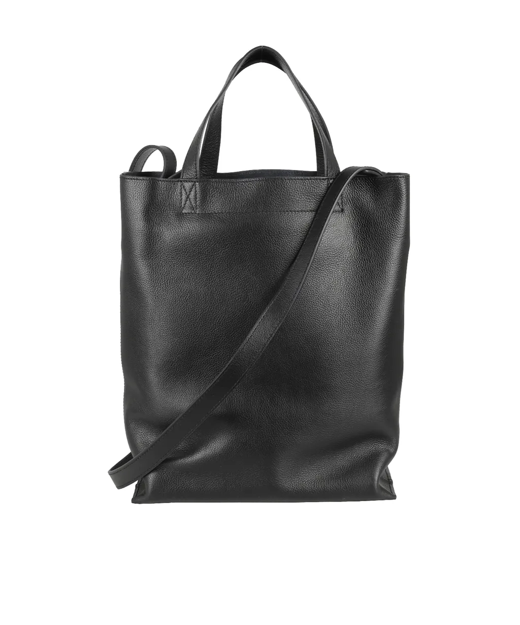 Medium Maiko Leather Tote Bag