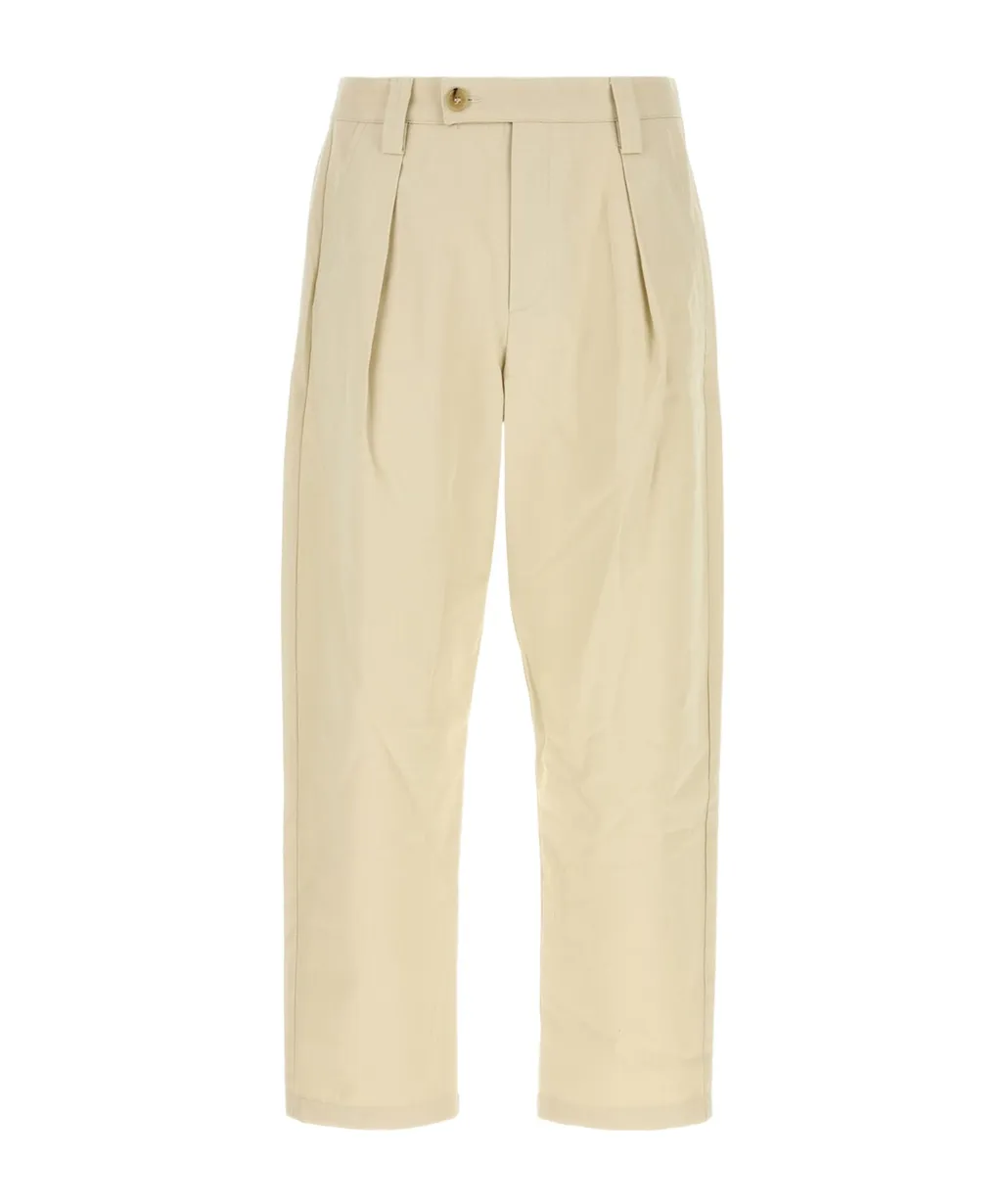 Pleated Straight Leg Pants