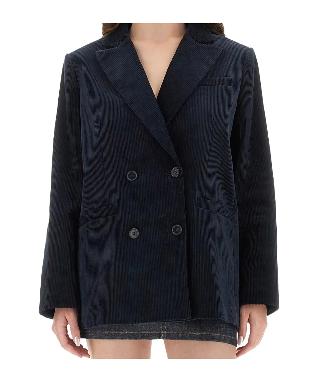 Lucy Double-Breasted Corduroy Blazer