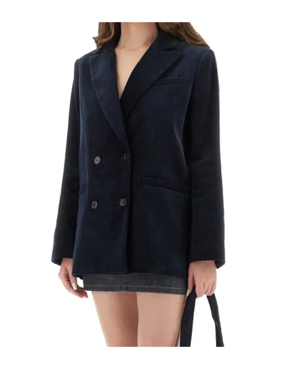 Lucy Double-Breasted Corduroy Blazer