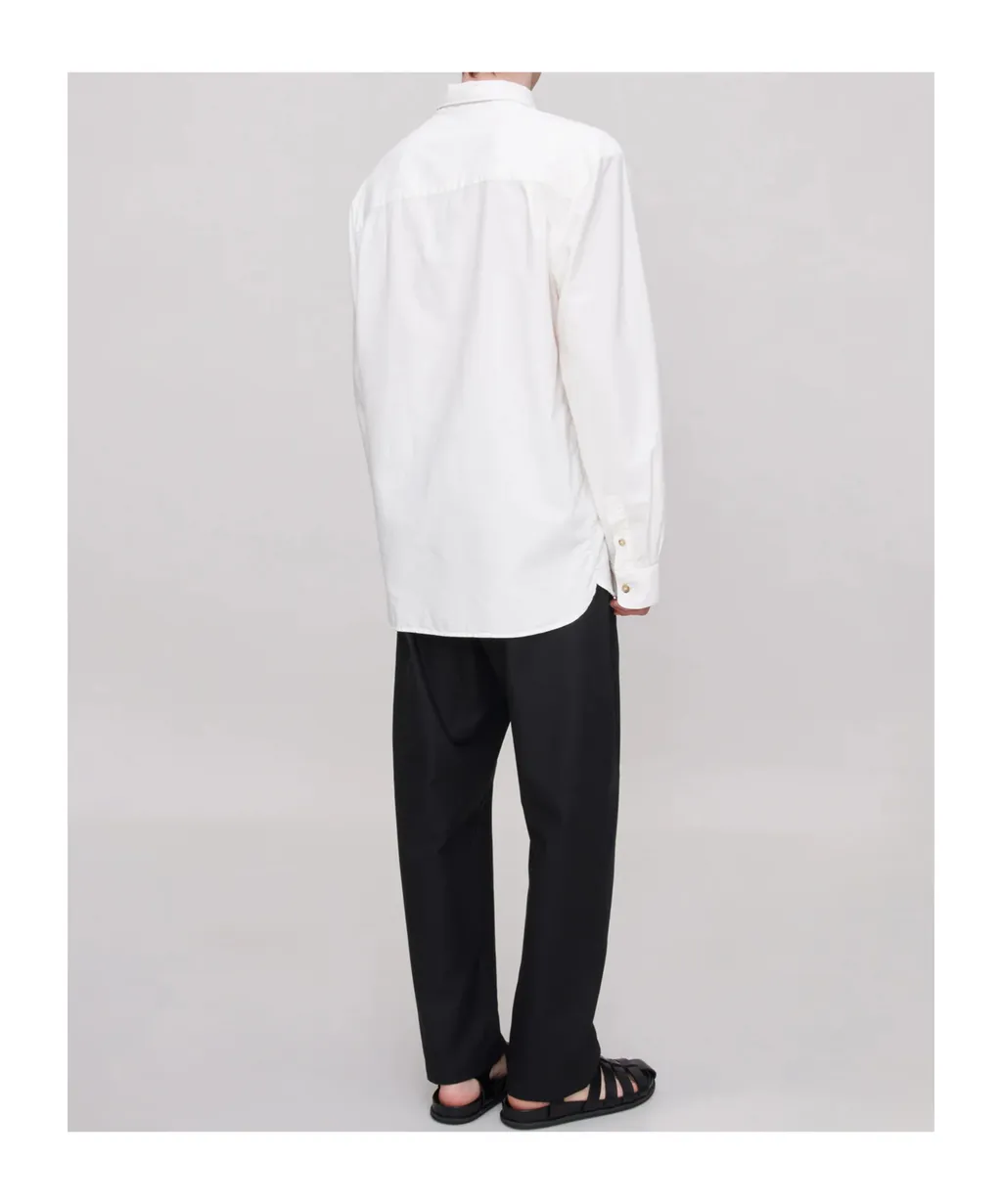 Pleated Straight Leg Pants