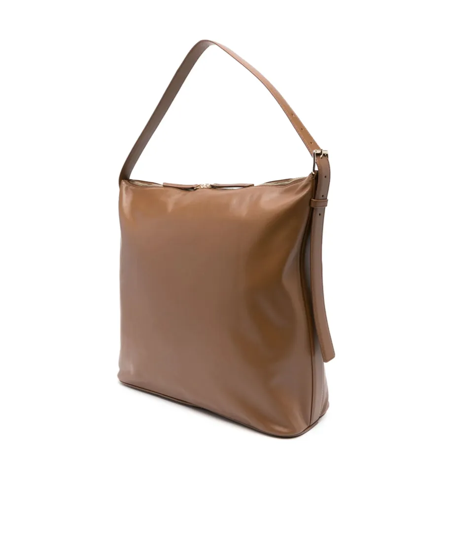 Logo Printed Zipped Tote Bag