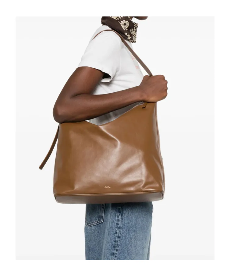 Logo Printed Zipped Tote Bag