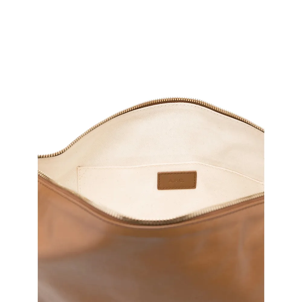 Logo Printed Zipped Tote Bag