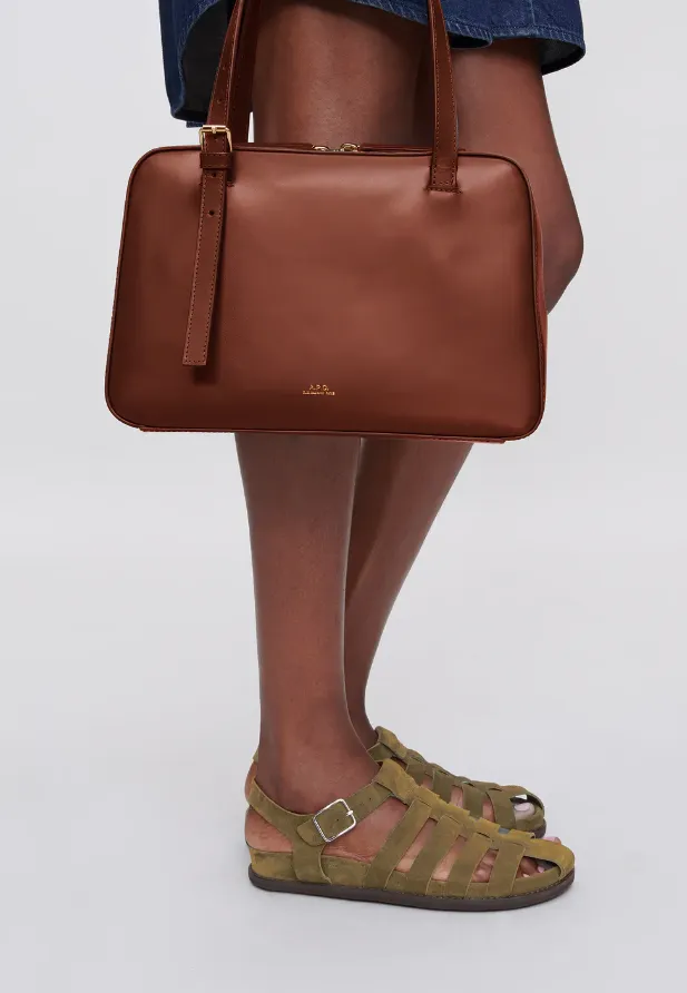 Virginie Logo Printed Crossbody Bag