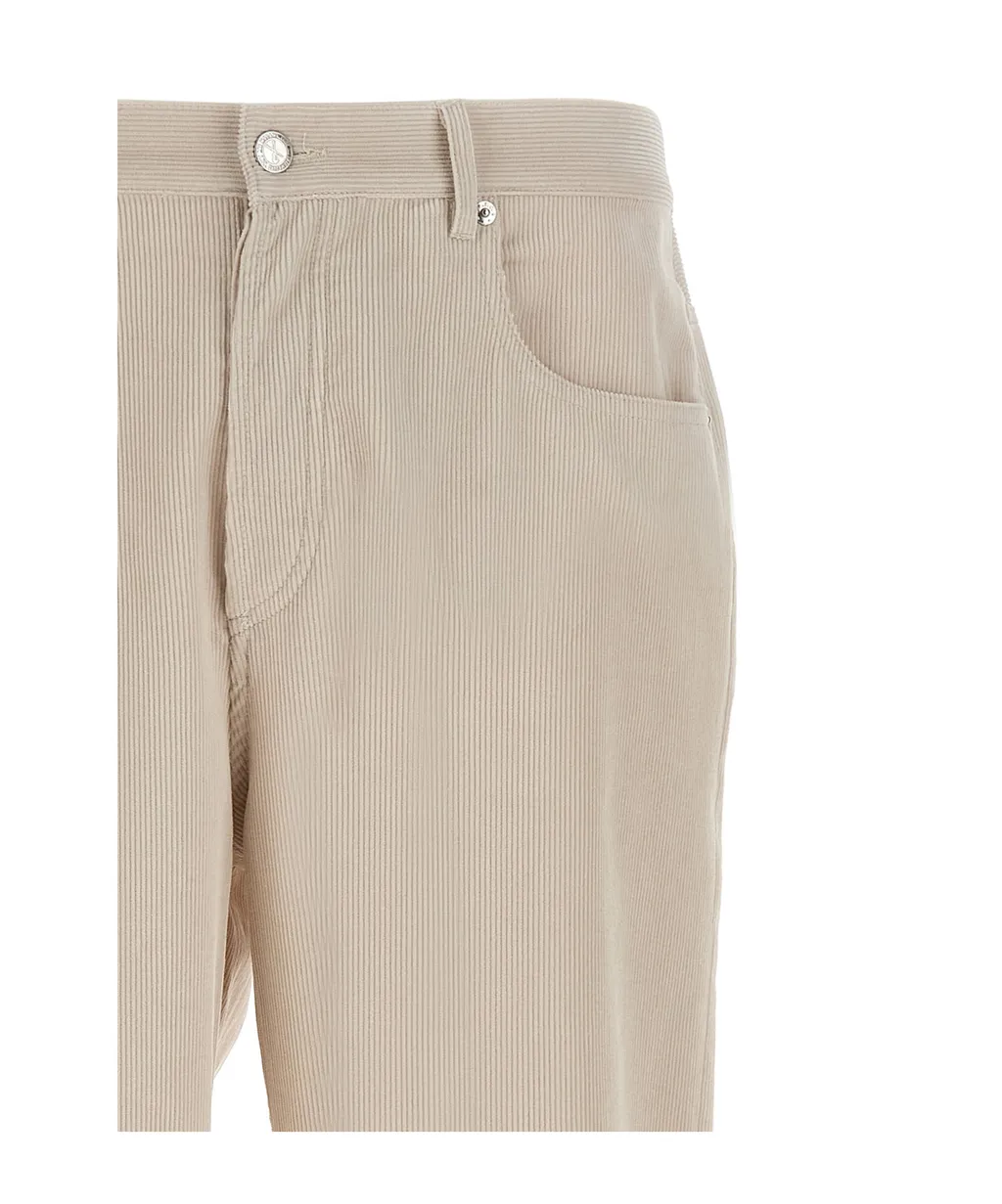Straight-Leg Corduroy Pants