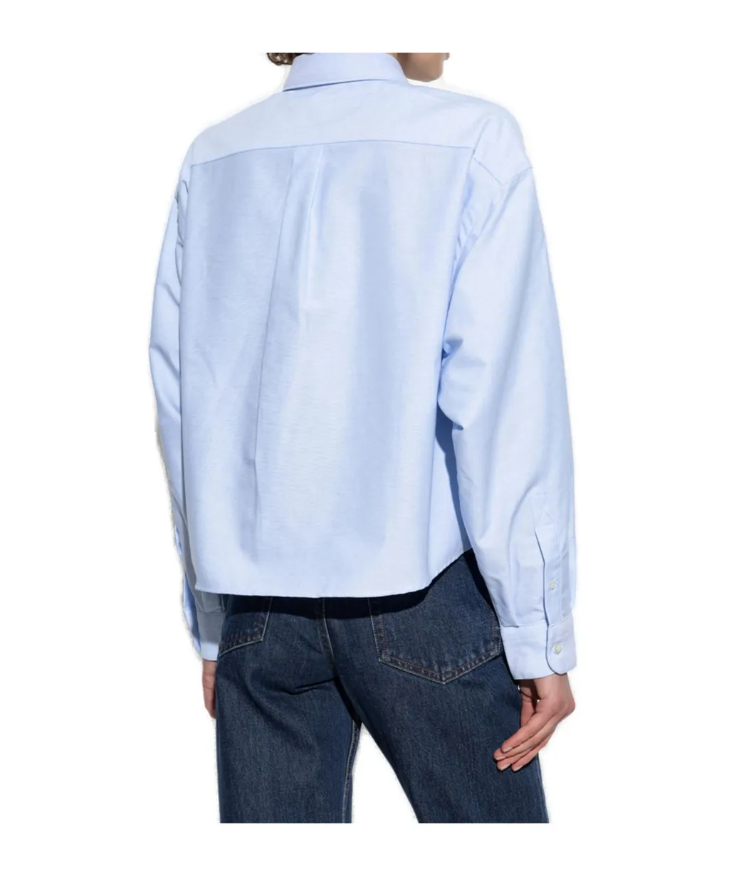 Long-Sleeved Button-Up Shirt