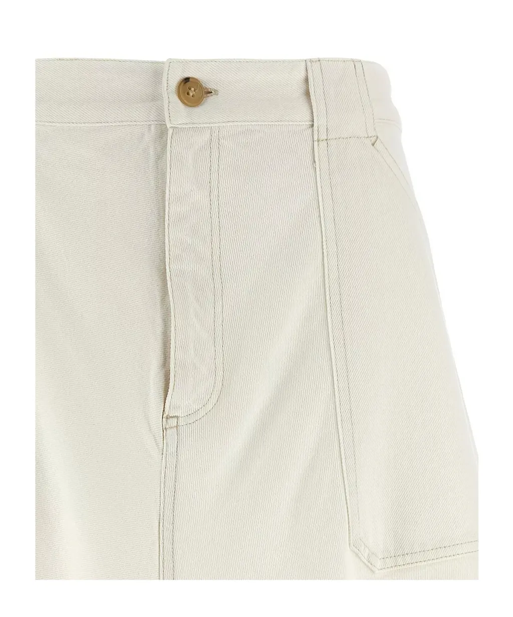 Laurie A-Line Midi Denim Skirt