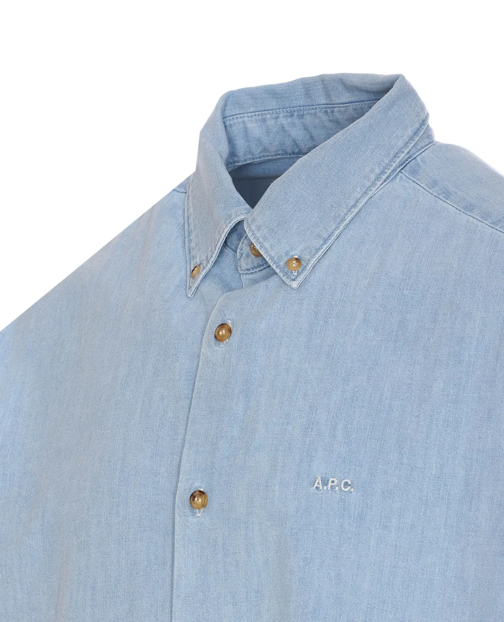 Button-Up Denim Shirt