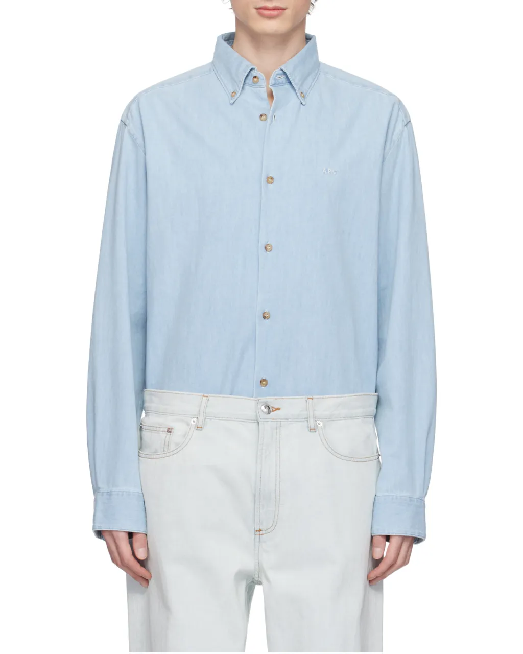 Button-Up Denim Shirt