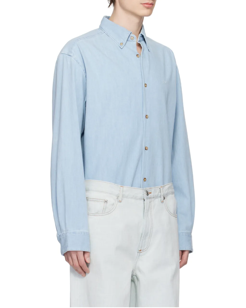 Button-Up Denim Shirt