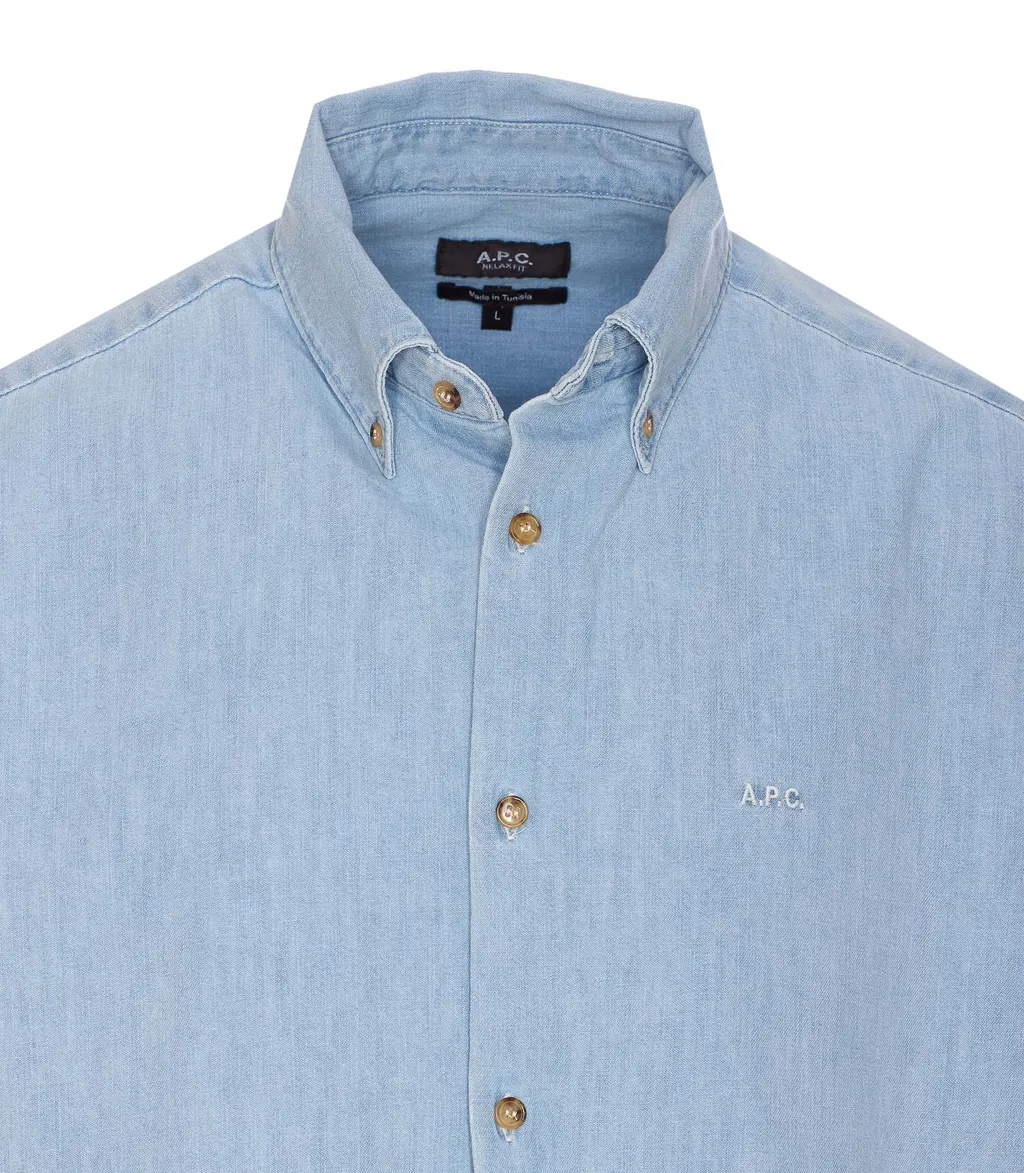 Button-Up Denim Shirt