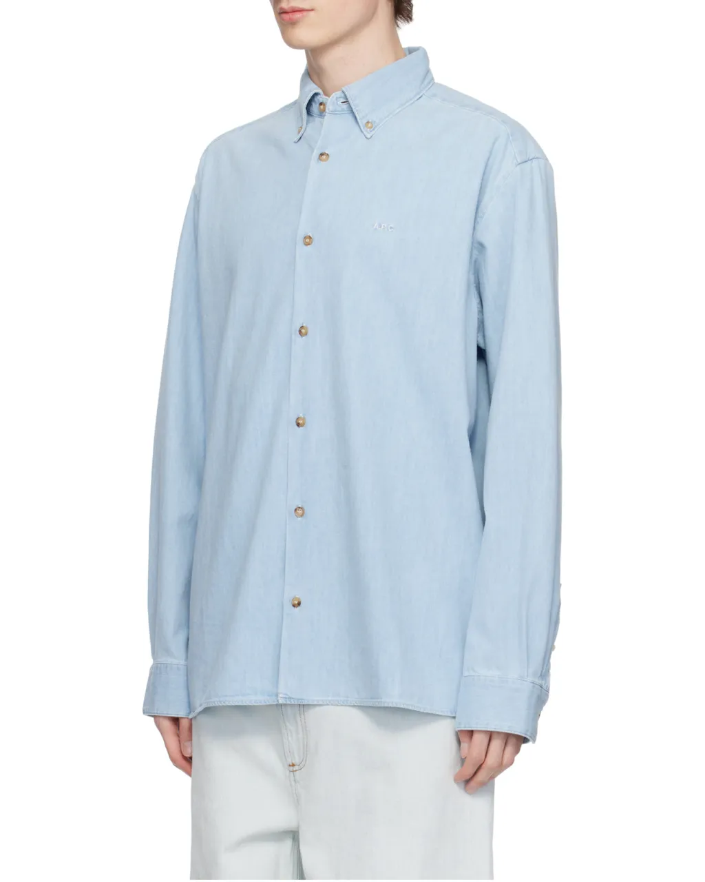 Button-Up Denim Shirt