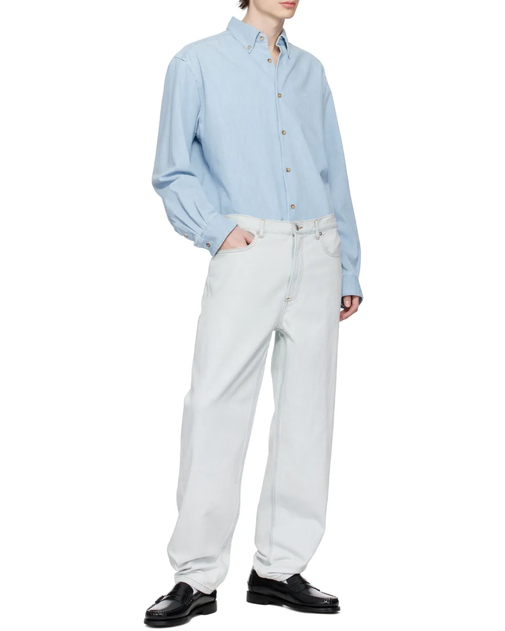 Button-Up Denim Shirt
