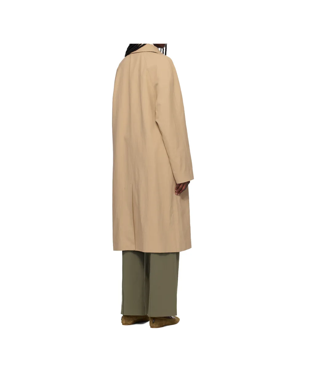 Concealed-Fastening Trench Coat