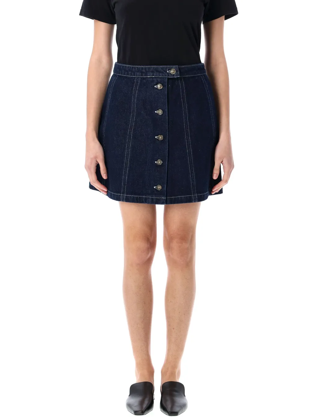 Denim Pipa Mini Skirt