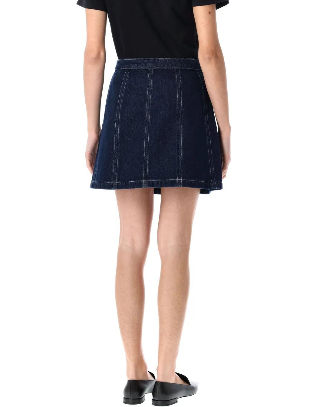 Denim Pipa Mini Skirt