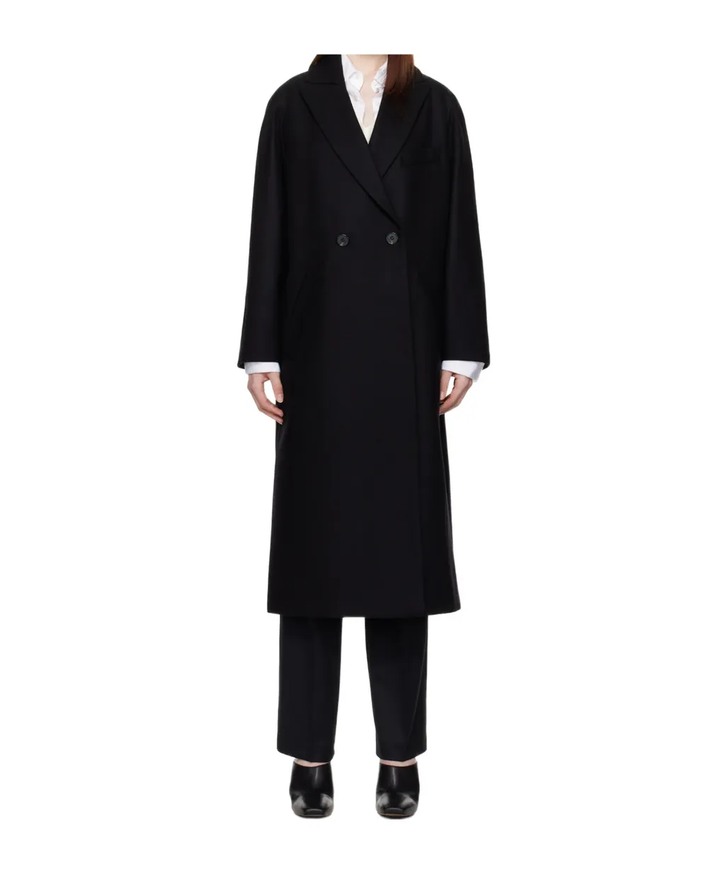 Double-Breasted Wool Coat