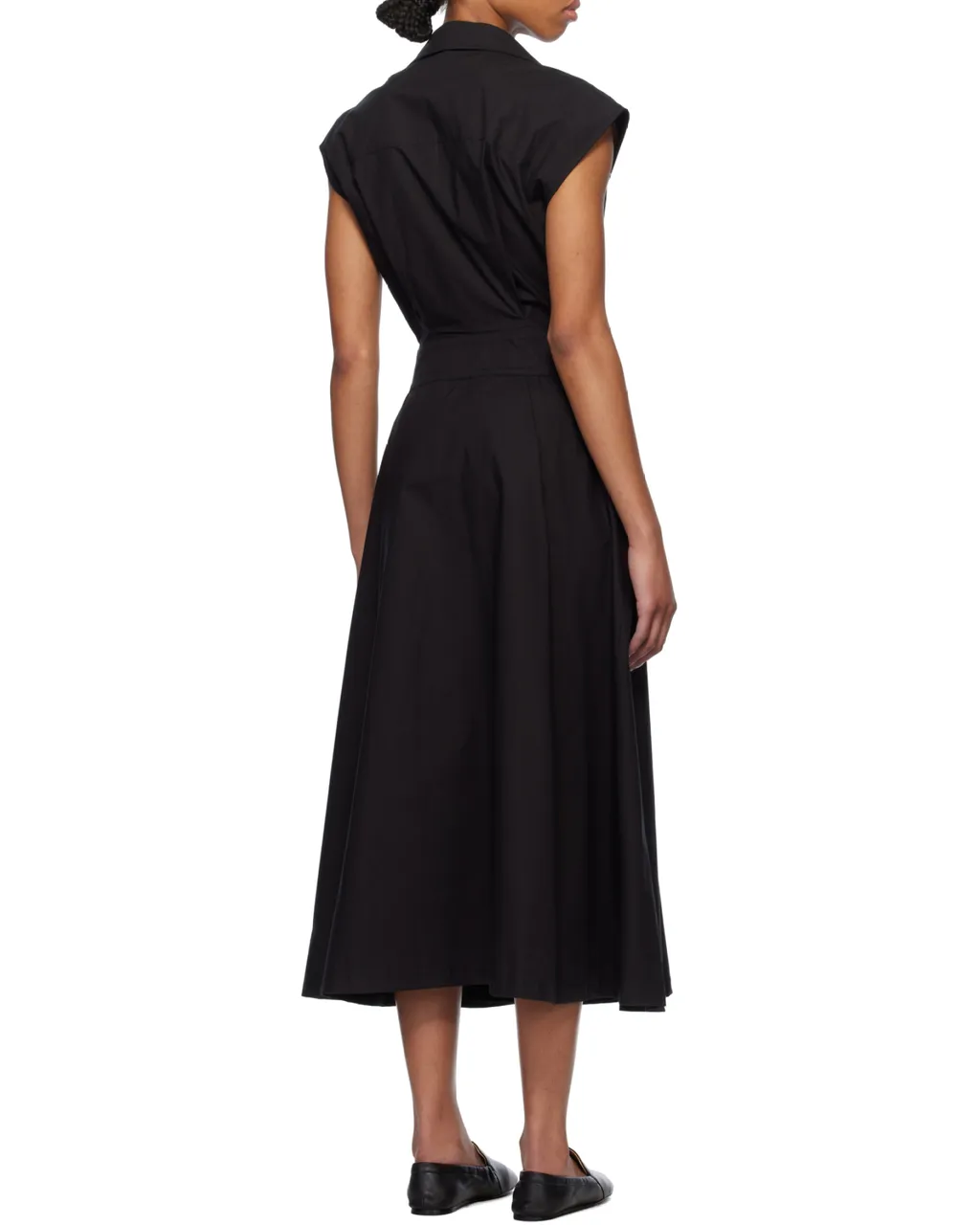 Pleated Sleeveless Dress