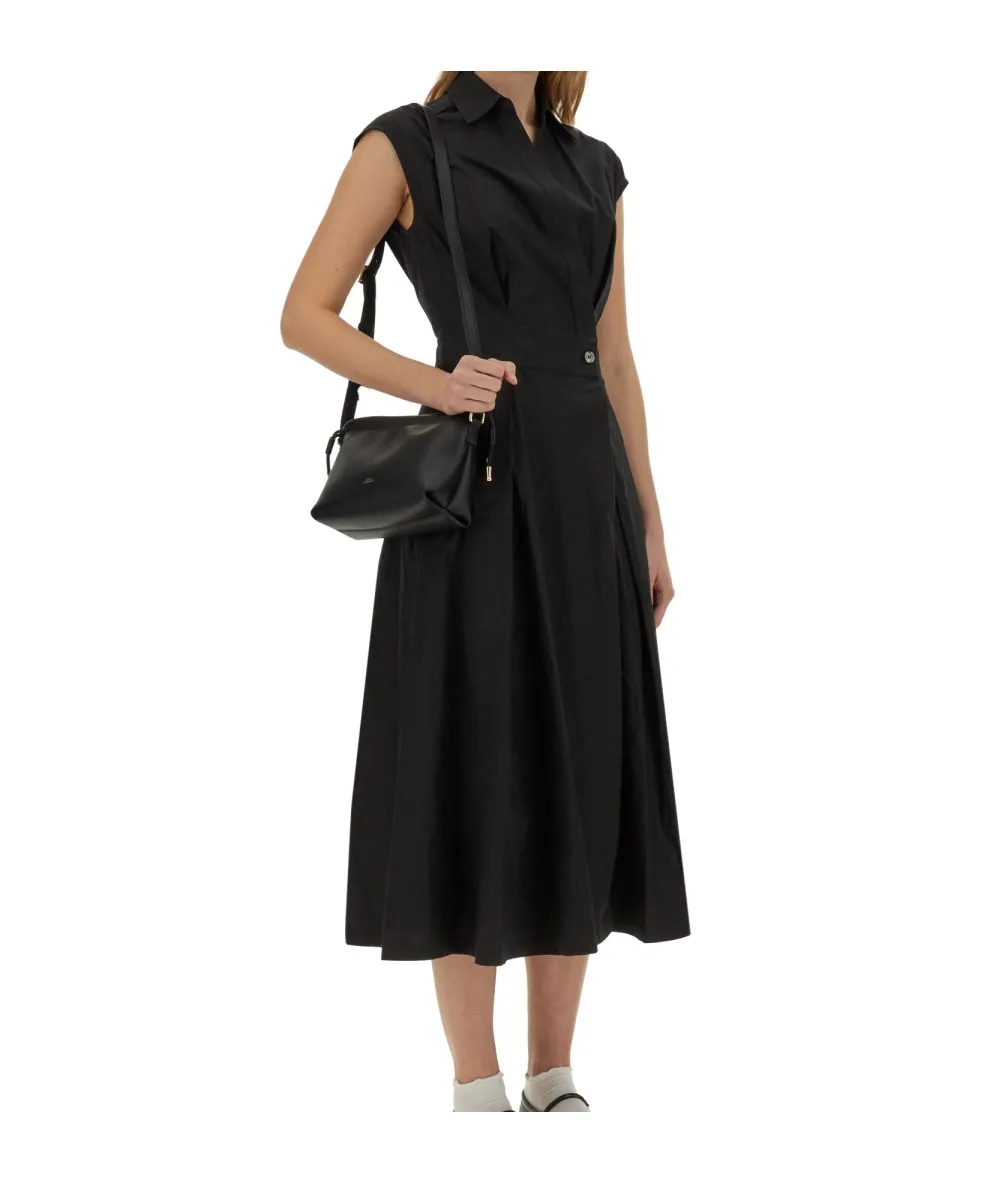 Pleated Sleeveless Dress