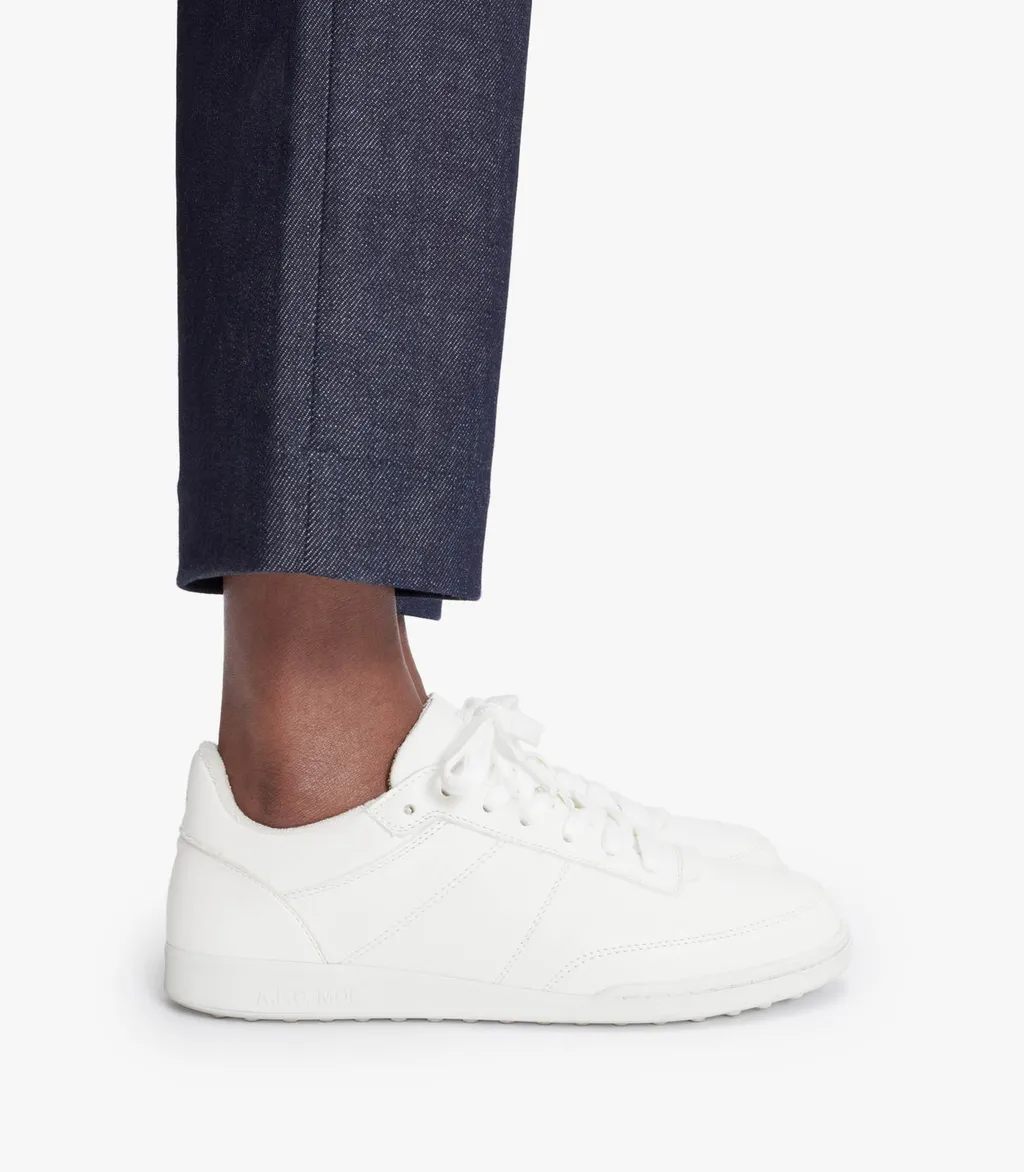 Round-Toe Lace-Up Sneakers