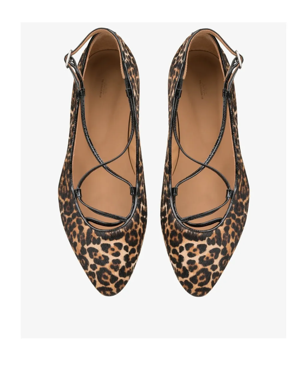 Katie Ballet Flats Leopard Print