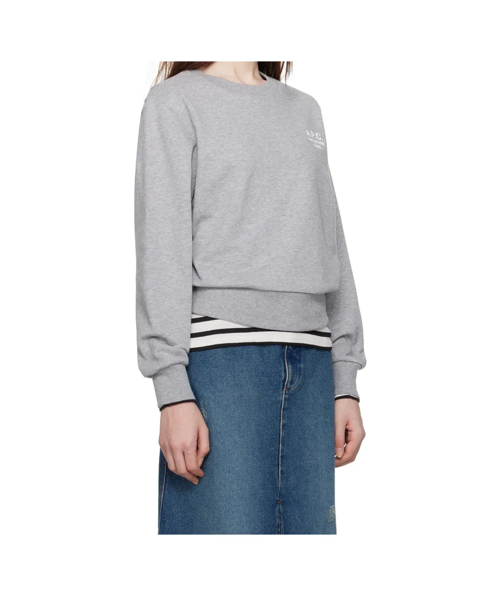 Rue Madame Logo Embroidered Crewneck Sweatshirt
