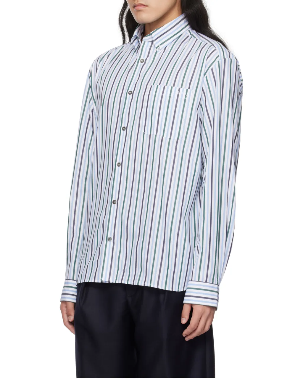 Striped Long-Sleeved Shirt