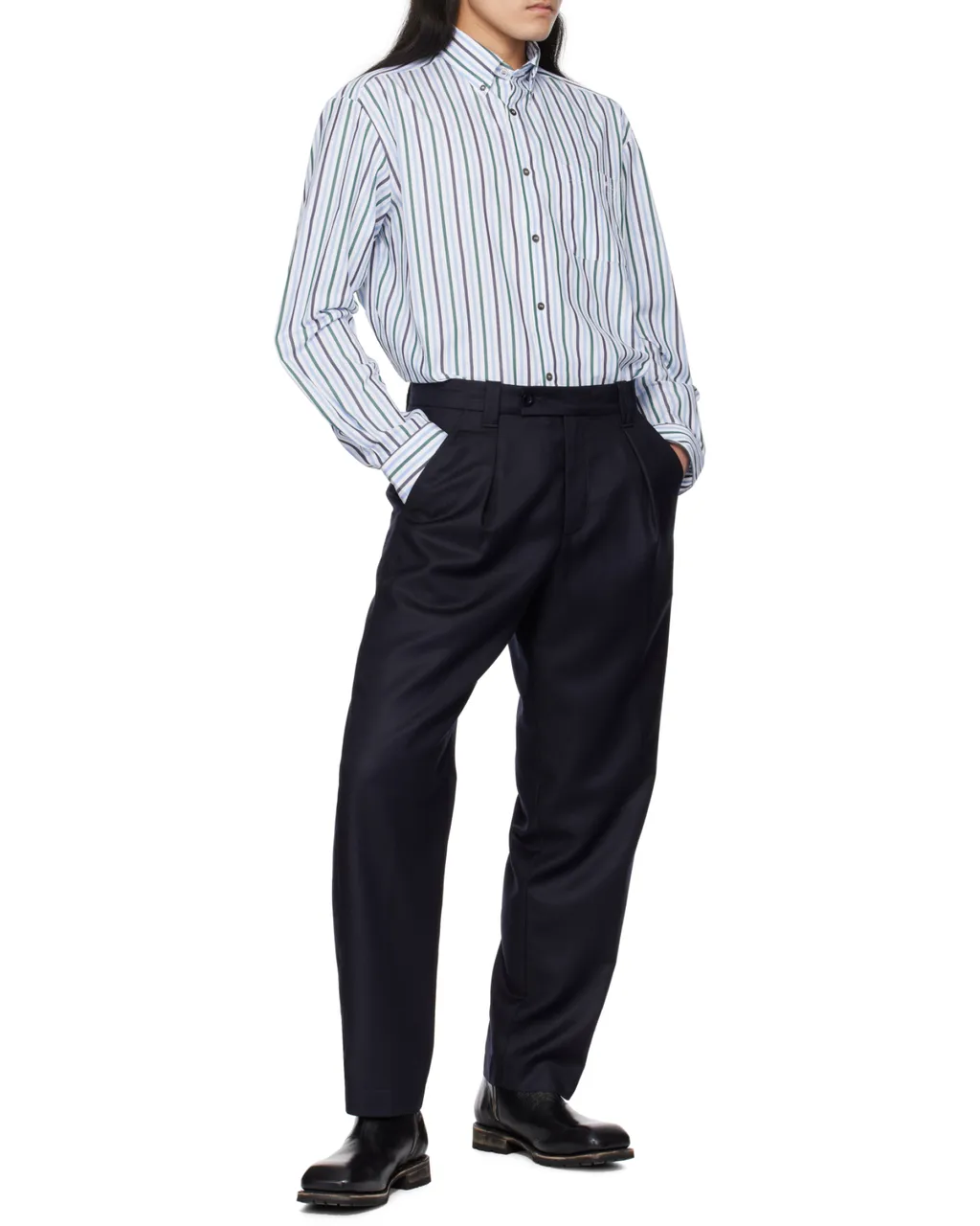 Striped Long-Sleeved Shirt