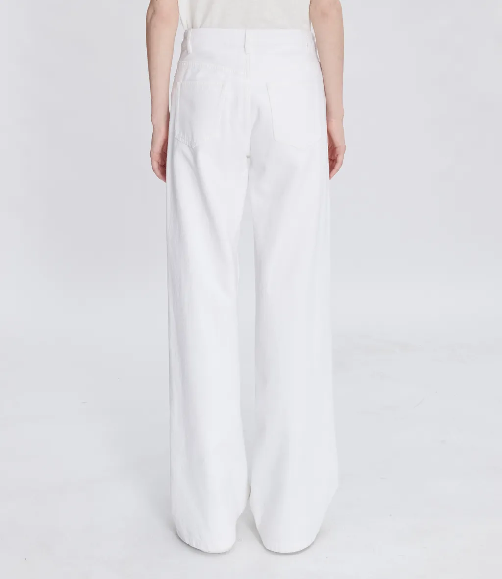 Elisabeth Button Detailed Wide Leg Jeans