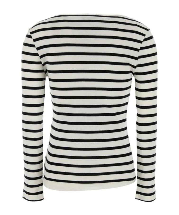Long-Sleeved Striped Top