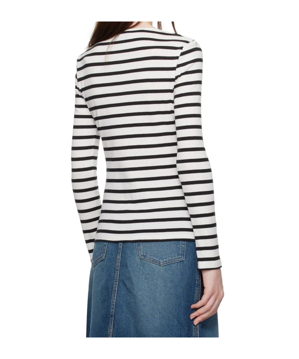 Long-Sleeved Striped Top