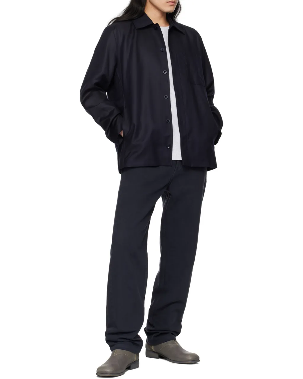 Jeffray Buttoned Shirt Jacket