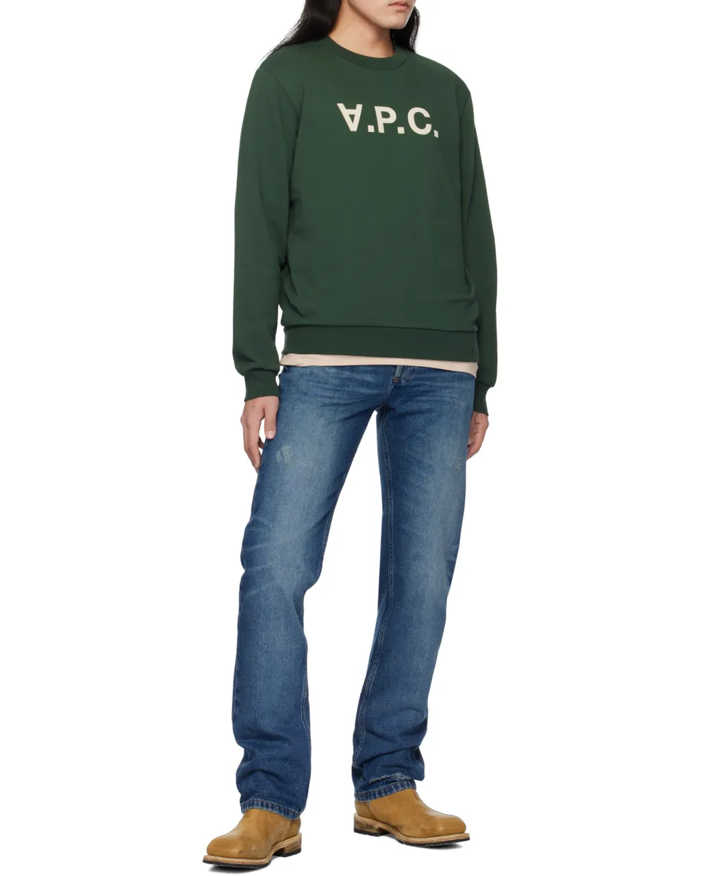 Straight Leg Distressed Jeans