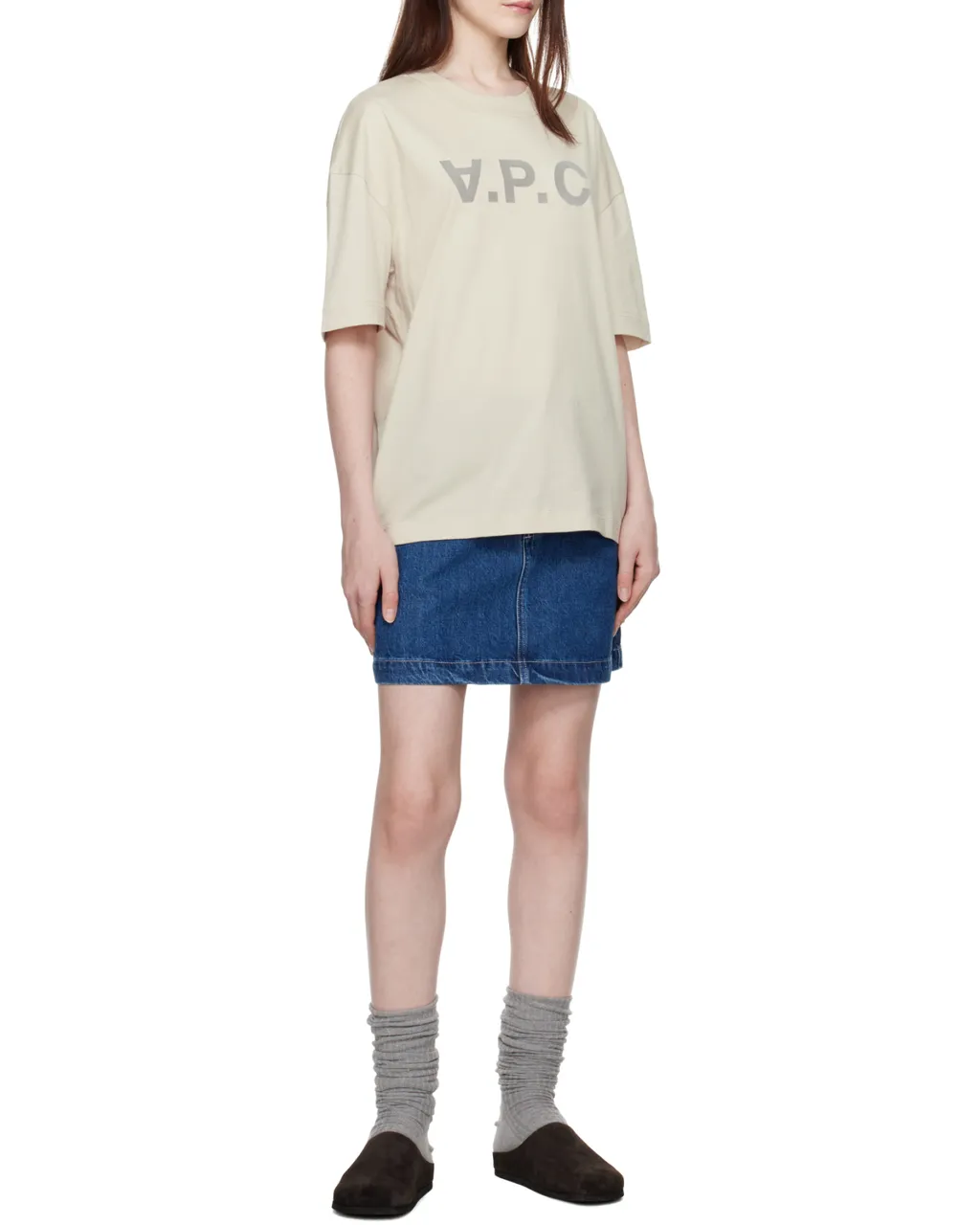 Crewneck Straight Hem T-Shirt