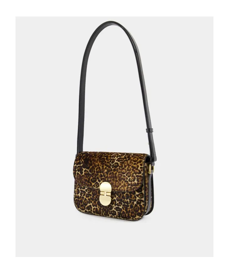 Leopard Printed Small Shoulder Bag