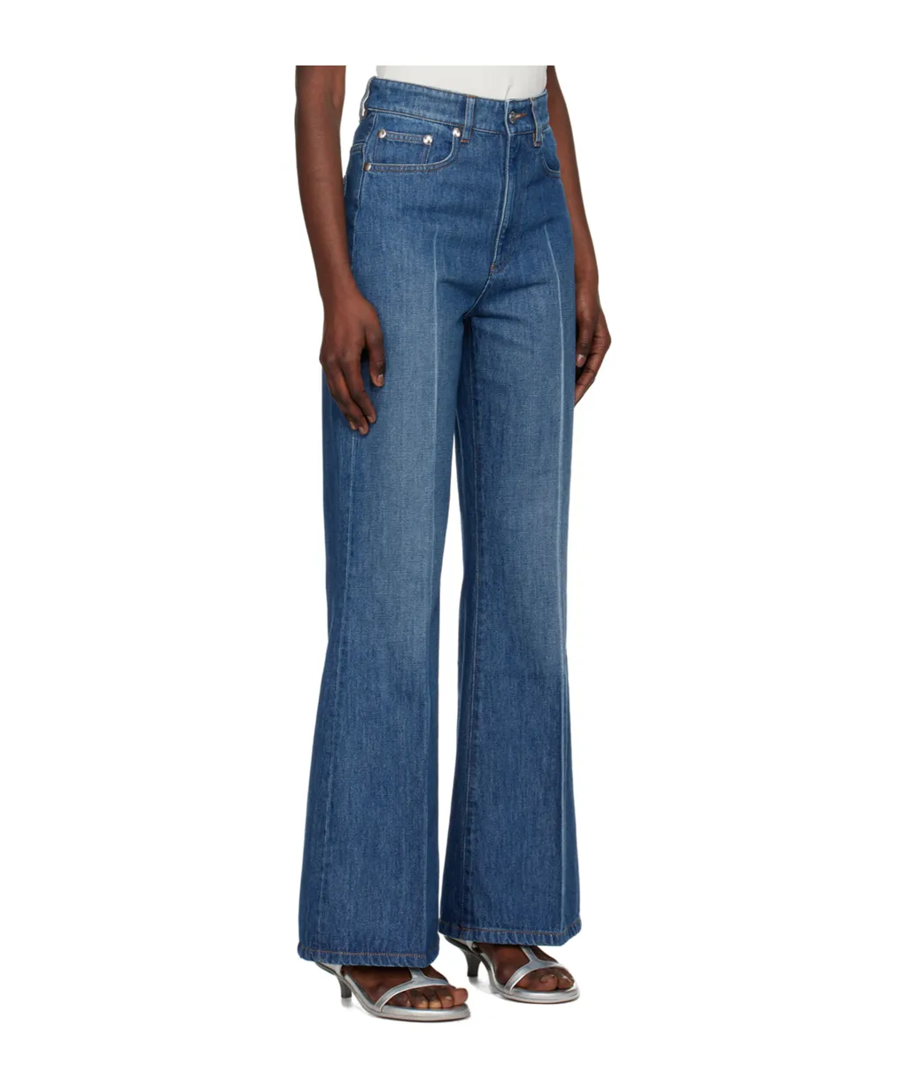 Clienteau High-Rise Wide-Leg Jeans