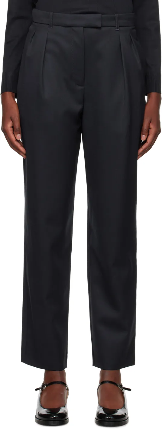 High-Waist Cropped Trousers