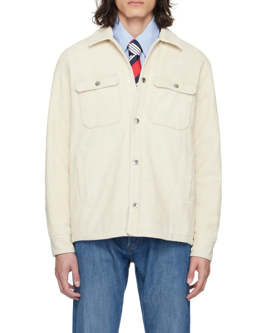 Lapel Snap Casual Jacket