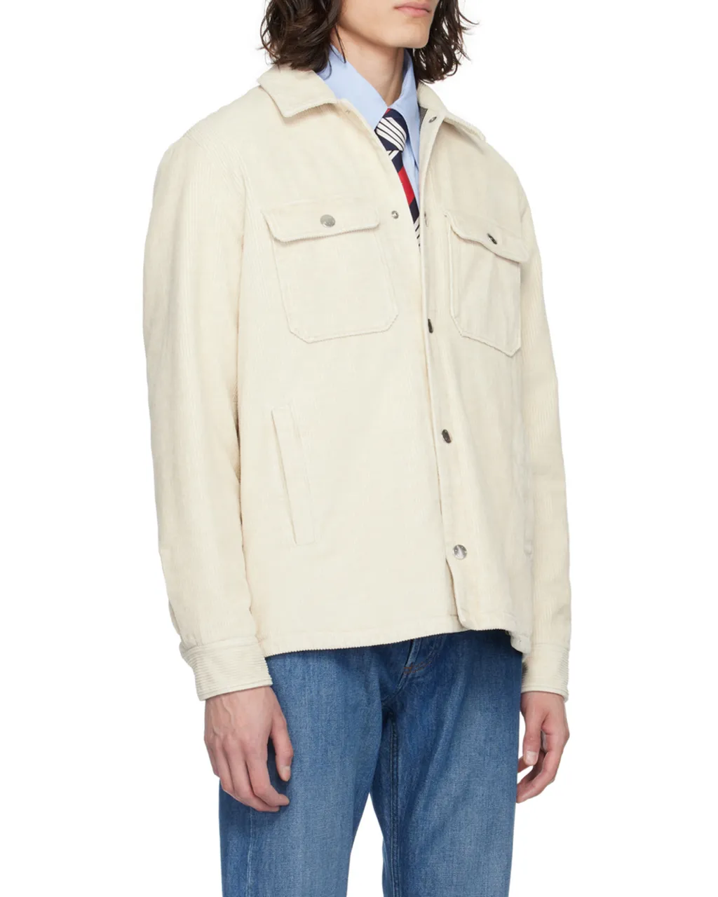 Lapel Snap Casual Jacket