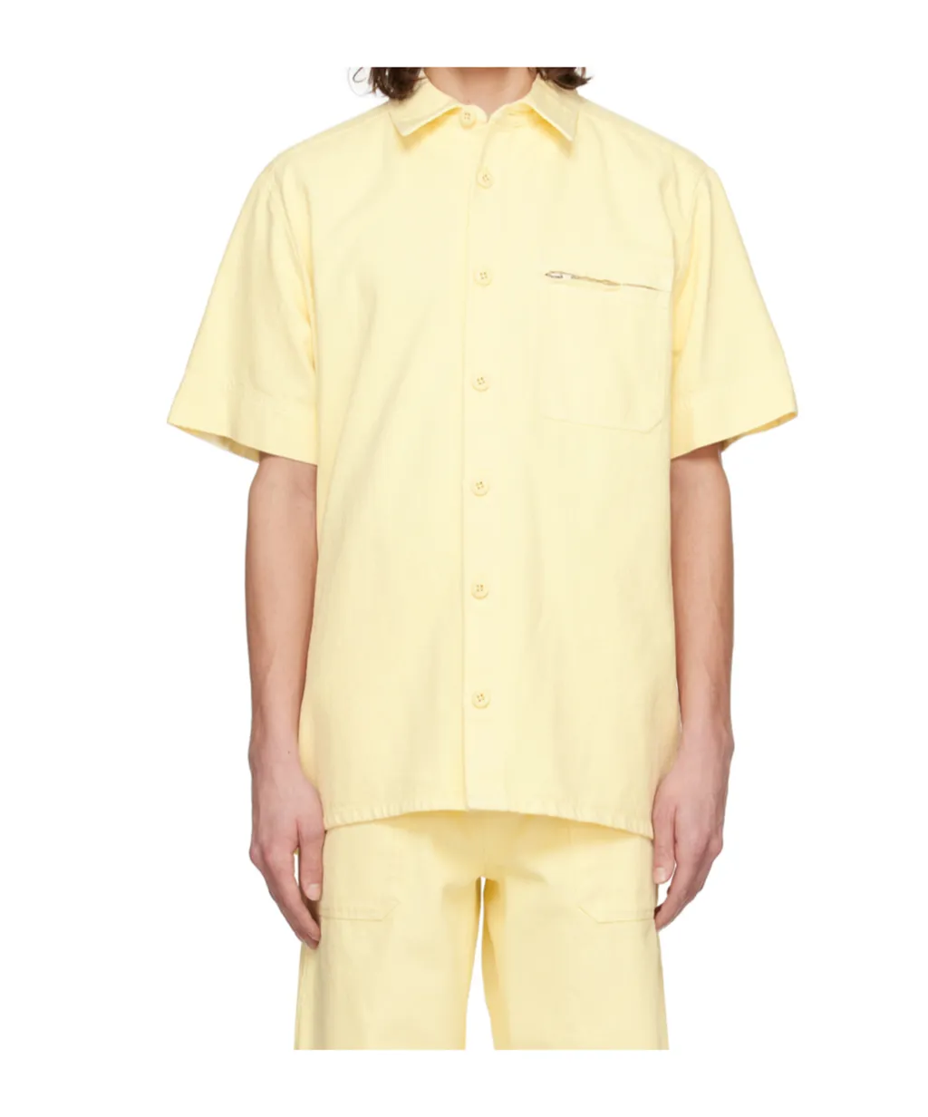 Short-Sleeved Denim Shirt