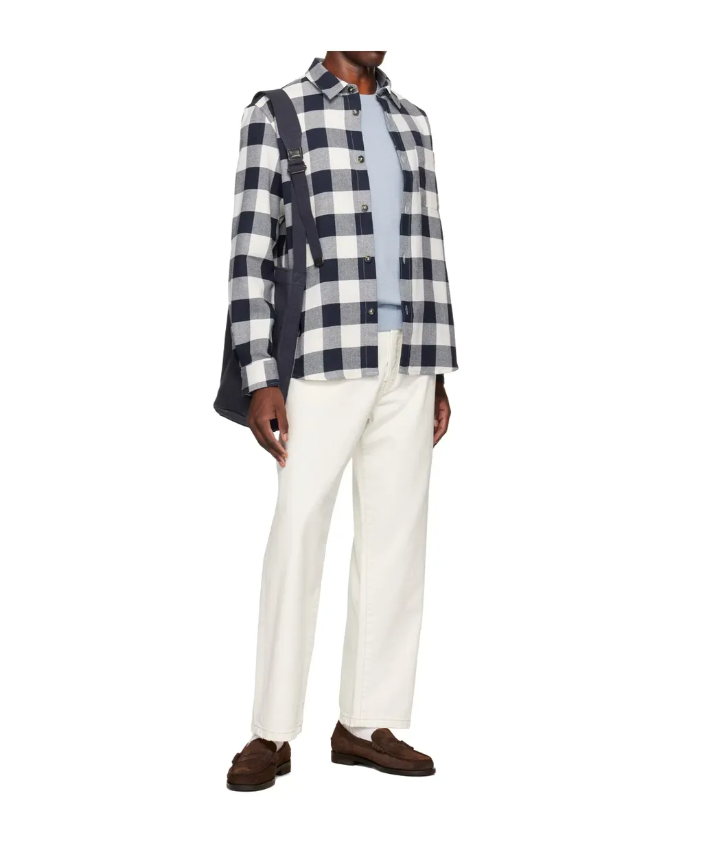 Plaid Long-Sleeved Shirt